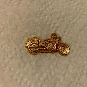 14k Gold Motorcycle Earring